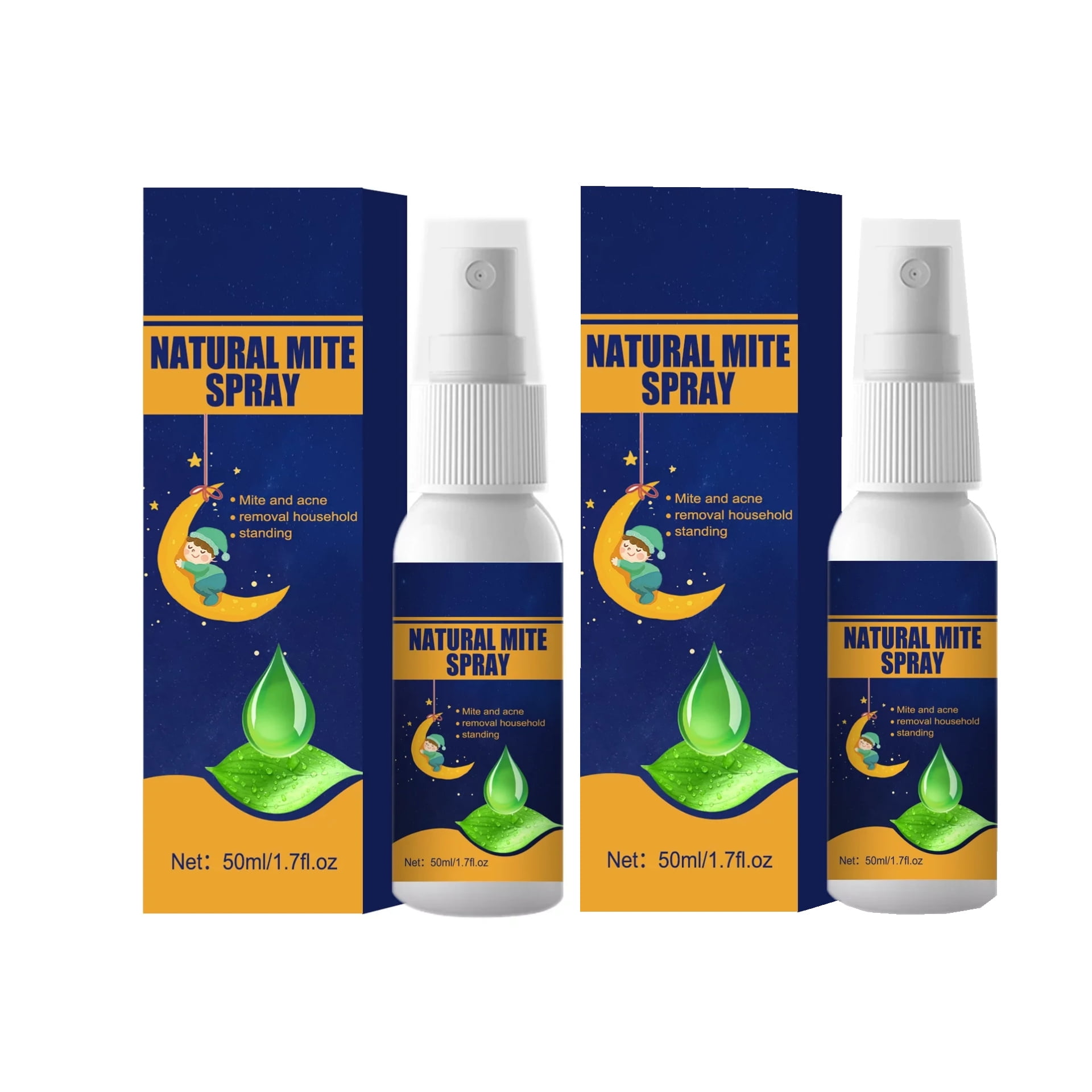 2pcs Pubic Lice Antibacterial Spray Anti Scabies Treatment Cream For