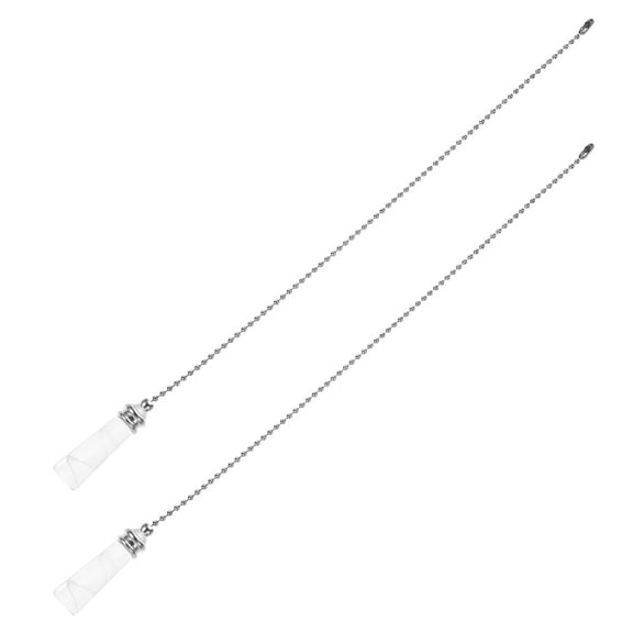 HOKARUA 2pcs Pull Chain Extender Glass Column Ceiling Light Fan Pull Chain Extension