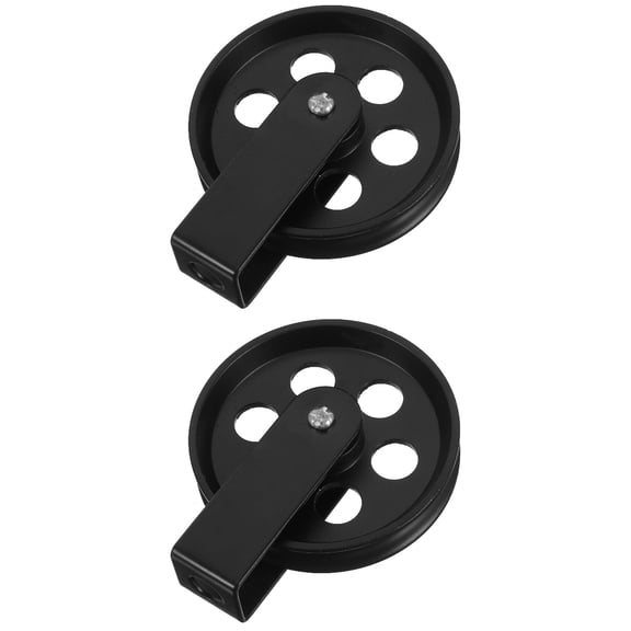 2pcs Pulley Attachment 70mm Pendant Lamp Pulley Lifting Lighting Wall Mount Pulley