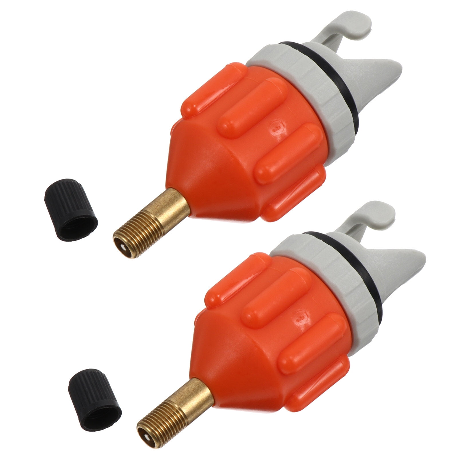 2pcs Pump Adaptors Compressor Air Converter Adapter Paddle Board Adapter for Kayak Orange