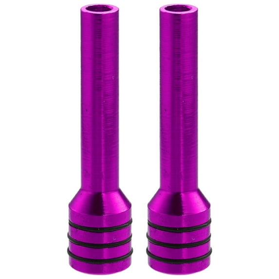 2pcs Purple Car Door Lock Knobs Interior Door Lock Knob Aluminum Alloy Inner Door Lock Pull Pins Universal for Car