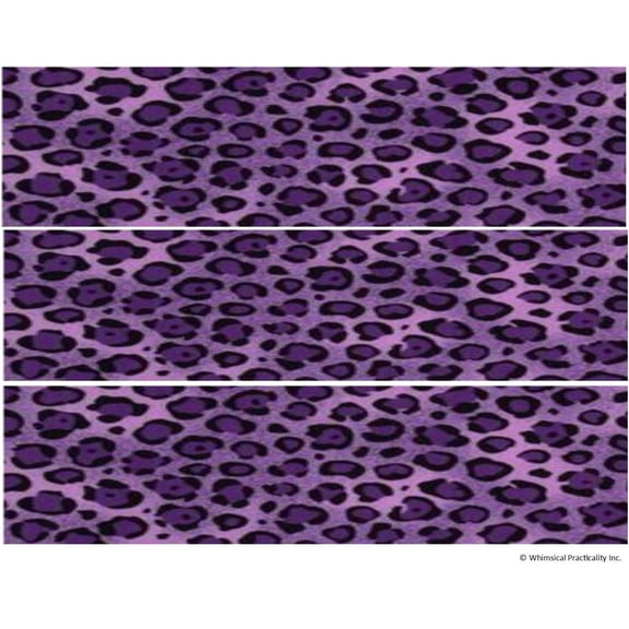 2pcs Purple Leopard Edible Icing Image Border Strips 3 Pk