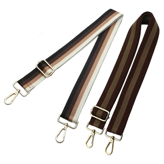 2pcs Purse Strap, 3.8cm Wide Purse Strap Replacement Crossbody Handbag Stripe Adjustable Shoulder Bag, Adjustable 80-140cm-Style 4;