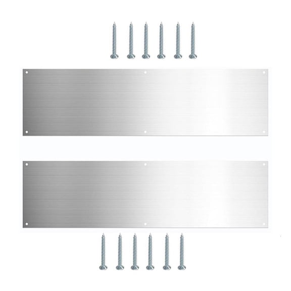 2pcs Door Kicking Plate Practical Door Push Plates Keep Door Scratch for Indoor Outdoor Interior Exterior Scratch Resist