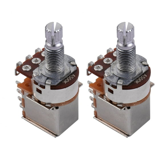 2pcs Push Pull Potentiometers - Volume Tone Switch Pots for Electric Guitar and Bass