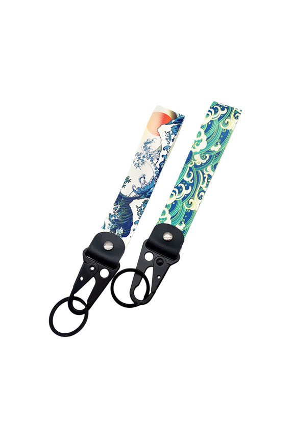 2pcs Quality Nylon Key Holder With Unique Patterns Ideal For Travel And Outdoor Activities Key Rings Wriststrap