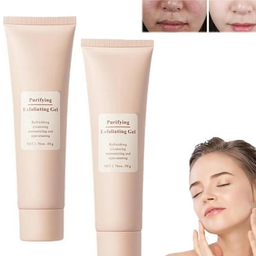 2pcs Quarxery Purifying Exfoliating Gel,Quarxery Purifying Cream,Face and Body Exfoliating Scrub Gel,Quarxery Purifying Gel, Dark Dead Skin Remover, Purifying Exfoliating Gel Brightening for All Skin