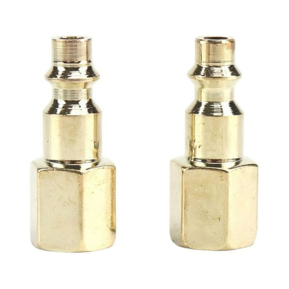 2pcs Quick Connector Brass 1/4 NPT Air Line Hose Compressor Connectors Brass Female Quick Release Fitting