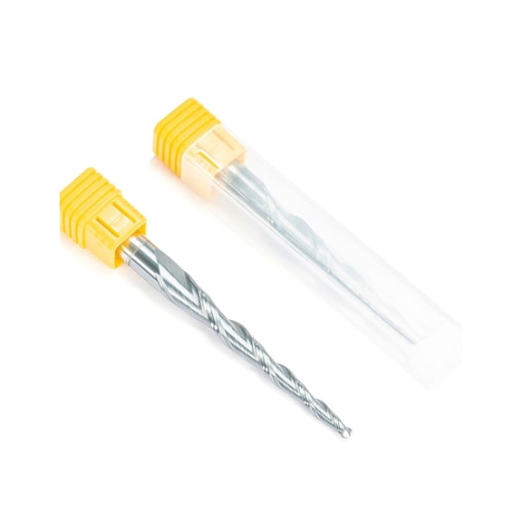 2pcs R2xD12x70x120L Two Flutes Tungsten Solid Carbide Coated Tapered Ball Nose End Mills Taper And Cone Engraving Carving Endmill