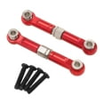 thumbnail image 1 of 2pcs RC Car Steering Linkage Rod Set Aluminum Alloy Adjustable Tie Rods for 1:14 RC Car Trucks, 1 of 9
