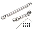thumbnail image 1 of 2pcs RC Center Drive Shaft Set CNC Steel for SCX24 JT Gladiator 1/24 Crawler Car, 1 of 8