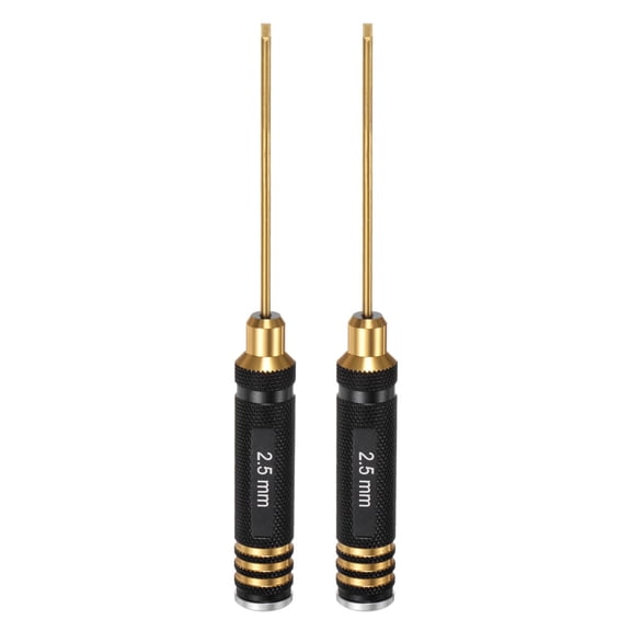 2pcs RC Hex Screwdriver 1.5mm Titanium Hexagon Screwdrivers Wrench Steel RC Hex Driver Repair Tool for RC Models Car Helicopter Boat