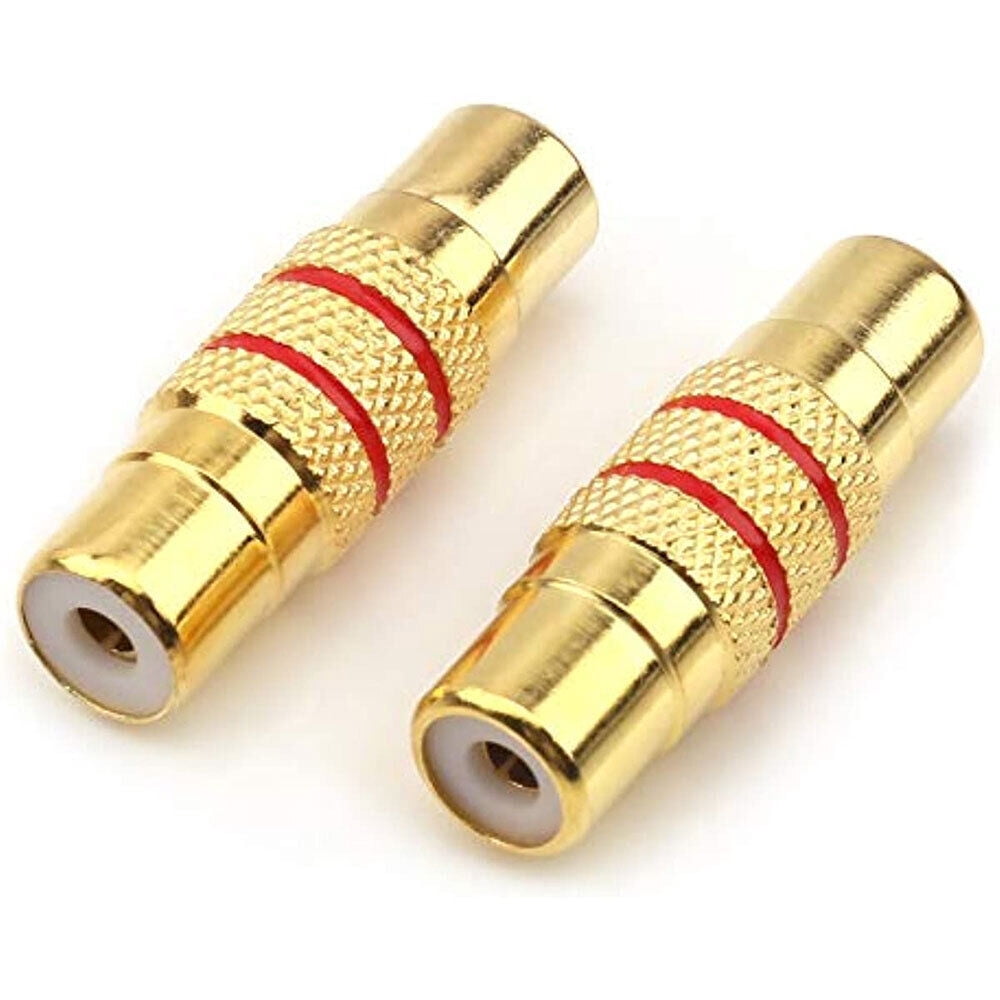 2x RCA Female To Female Coupler Audio Adapter Connector For Cameras DVDs VCDs - View #6