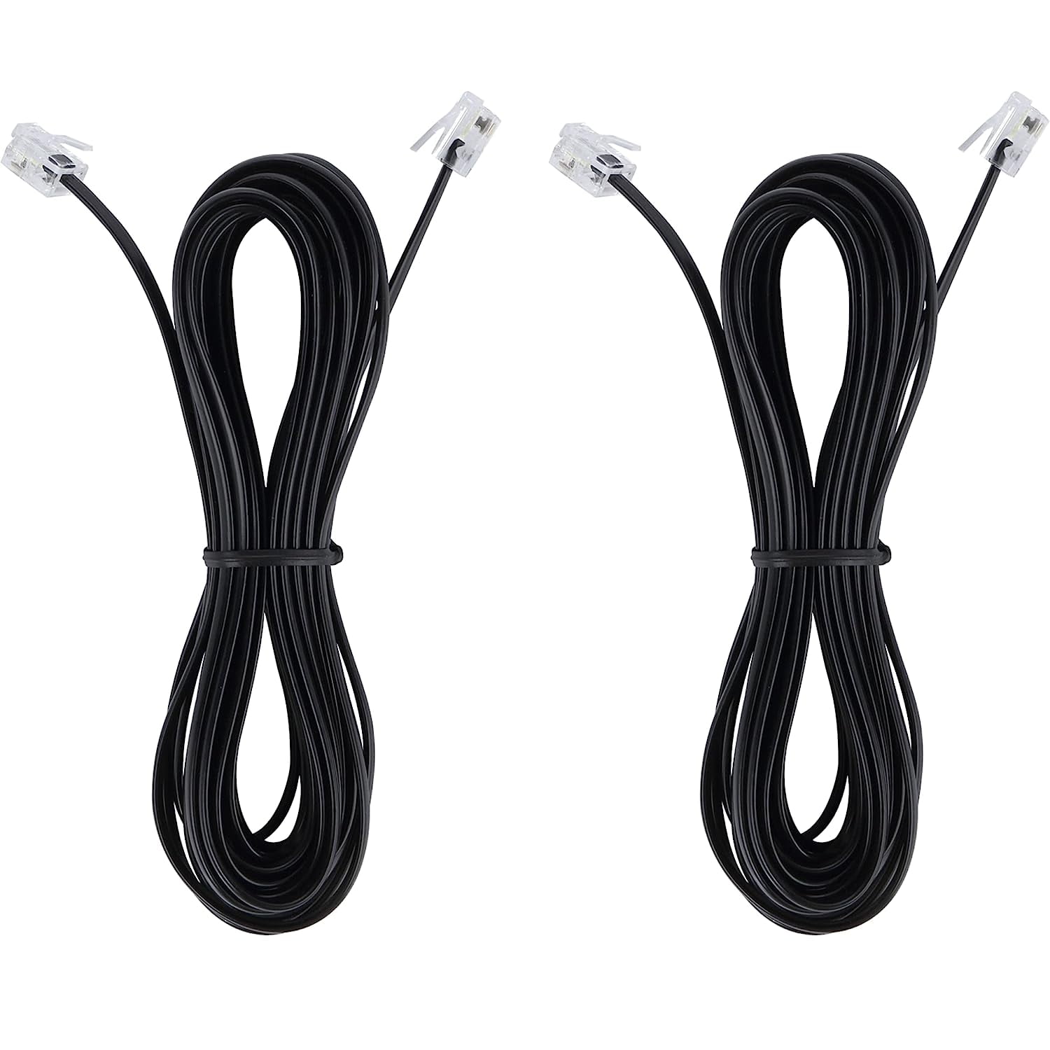 2pcs RJ11 To RJ45 Adapter Telephone To Cord Telephone Plug
