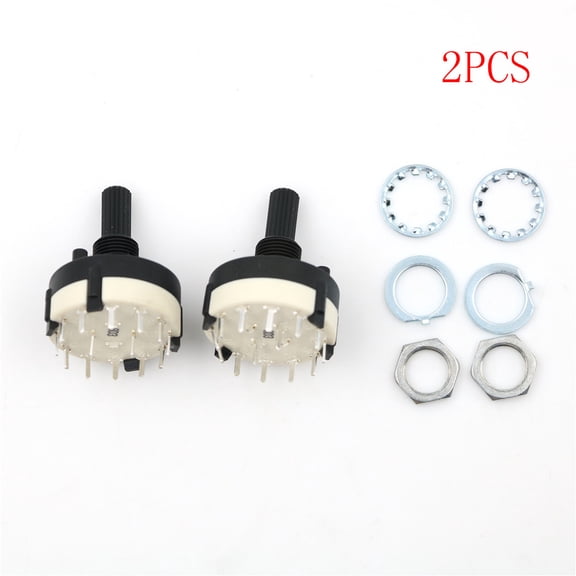 2pcs RS26 2 Pole Position 6 Selectable Band Rotary Channel Selector Switch TWL