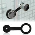 2pcs RV Shower Door Travel Latch Strap, Silicone RV Shower Door Lock Strap Camper Shower Door