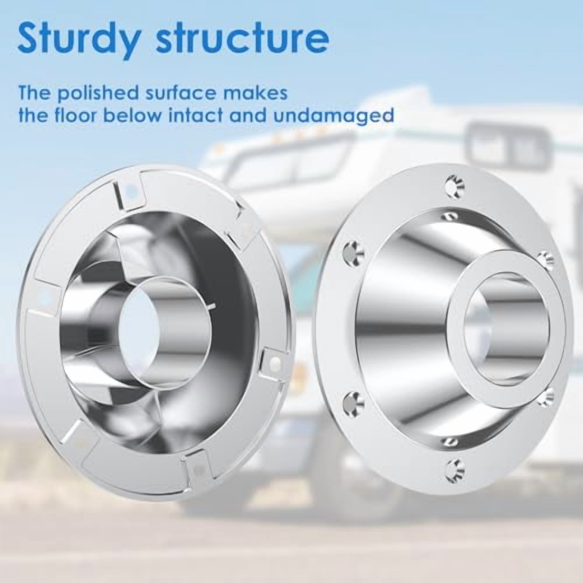 2pcs RV Table Base Mount, Aluminum Pedestal Table Base Flange, Table ...