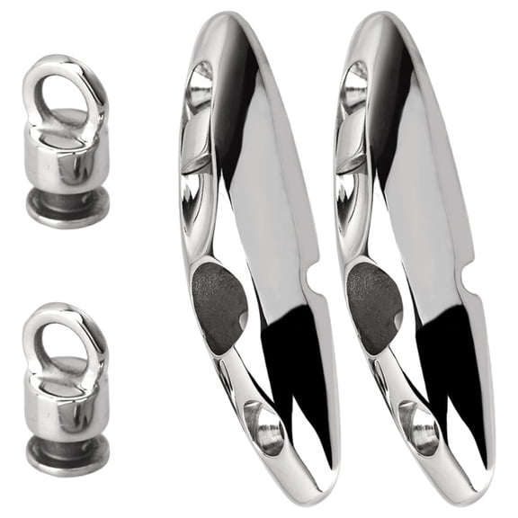 2pcs Rails Hangers Bimini Top Fitting Hardware Quick Release Rotating Holder Stainless Hanger
