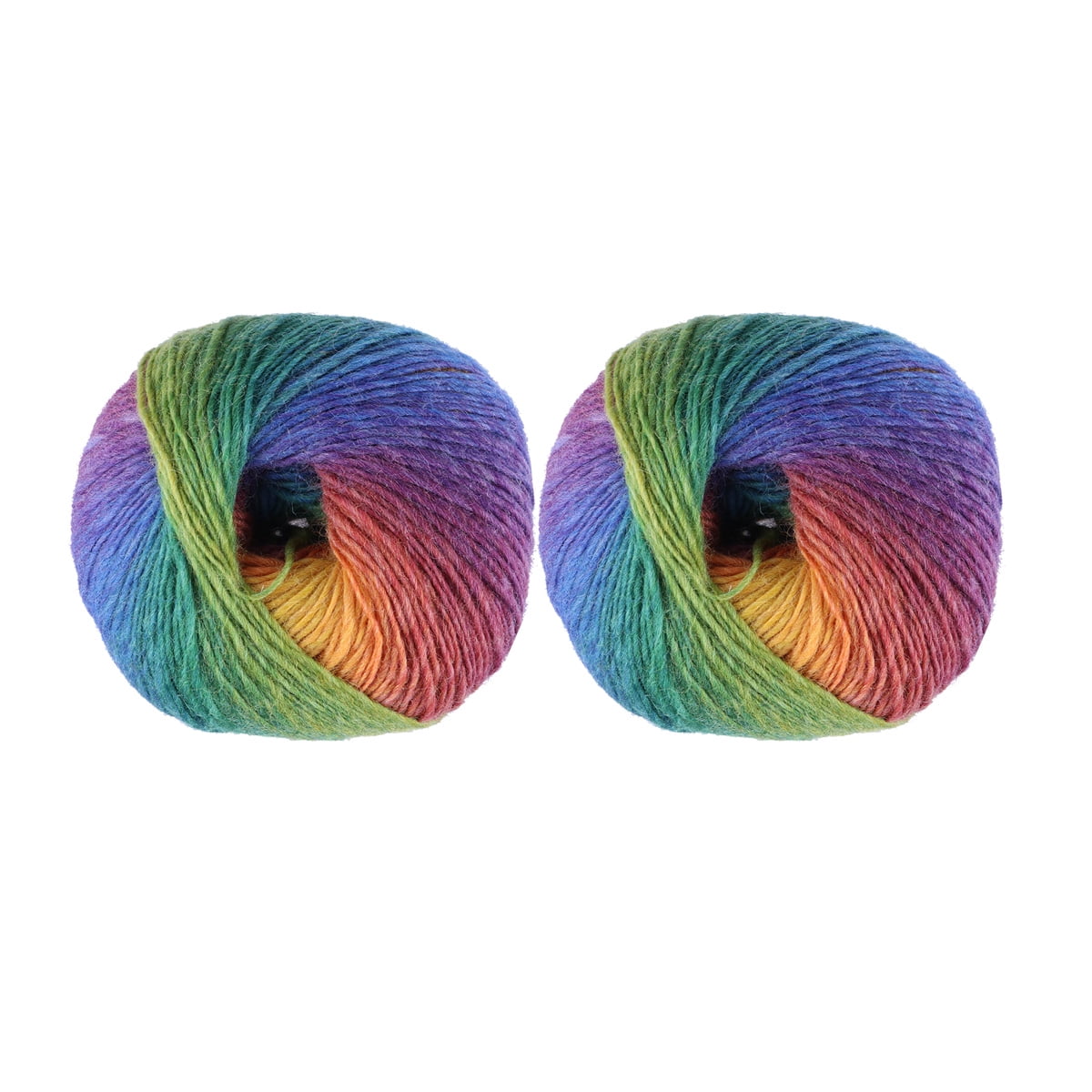 1 Roll Color Segment Yarn Rainbow Yarn for Crocheting Cross Stitch Thread  Cotton Yarn Knitting Knit Sewing Yarn Crochet Cotton line Cotton Yarn for