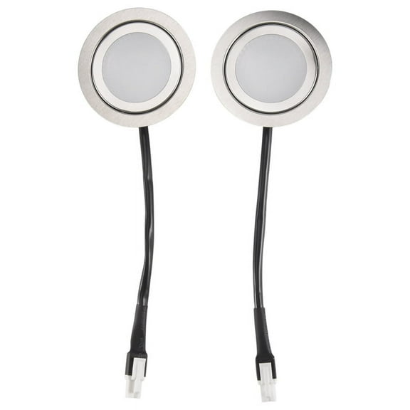 2pcs Range Hood Light Bulbs, Stainless Steel Range Hood LED Light Replacement Recessed Kitchen Range Hood Light