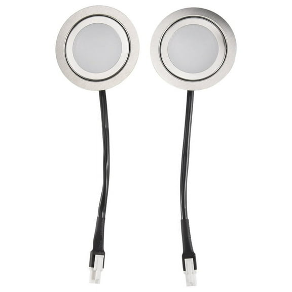 2pcs Range Hood Light Bulbs, Stainless Steel Range Hood LED Light Replacement Recessed Kitchen Range Hood Light