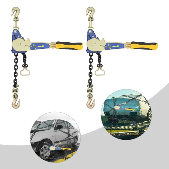 2pcs Ratcheting Chain Load Binder,Ratcheting Chain Binder,Tie Down Ratchet Load Binde