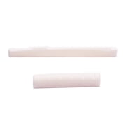Aibecy Acoustic Guitar Saddle and Nut 2pcs Real Bone Material for 6 Strings Instrument