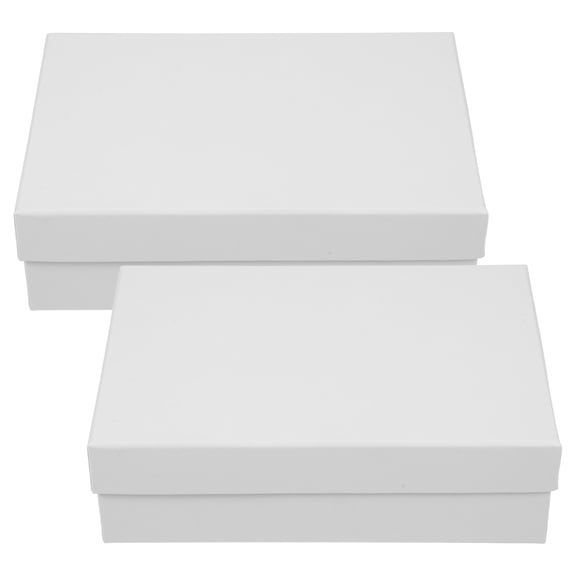 2-Pack Rectangle Kraft Paper Boxes for Valentine's Day, Wrapping Boxes for Presents and Packaging