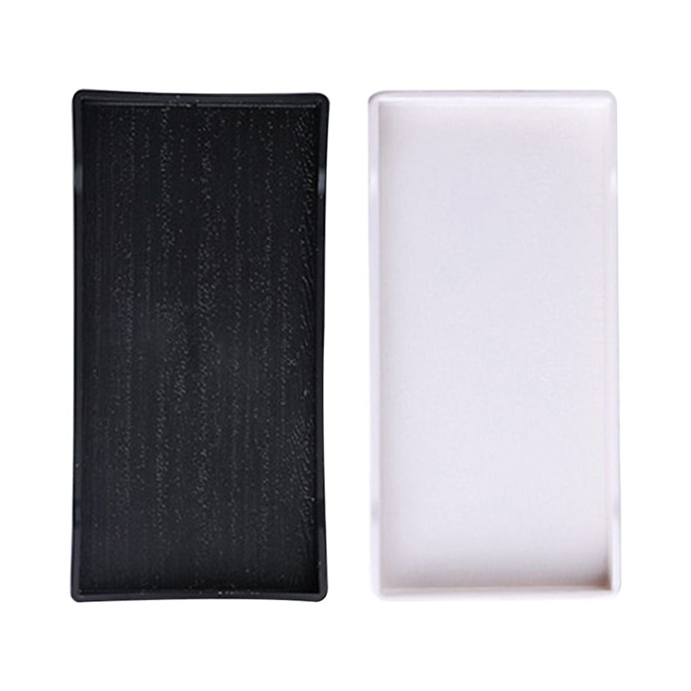 2pcs Rectangular Storage Trays Plastic Fruit Plates Multifunctional