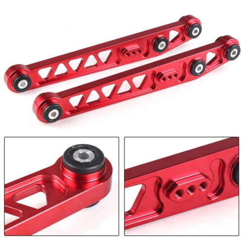 2pcs Red Aluminum Rear Lower Control Arms Fit For 1996-2000 Honda Civic EK