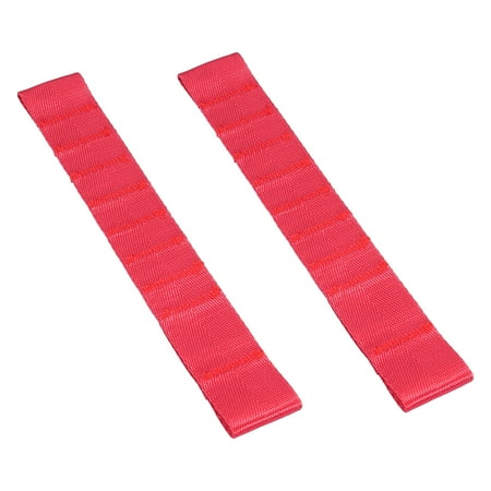 2pcs Red Front Rear Door Straps Adjustable Limiting Check Strap for Jeep Wrangler TJ JK JKU JL 2000-2018