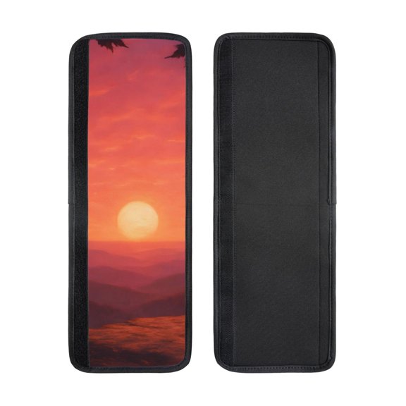 2pcs Refrigerator Door Handle Cover Kitchen Appliance Dishwashers Microwave Oven Cabinet Furniture Decor 5.1x15.7in Autumn Sunset