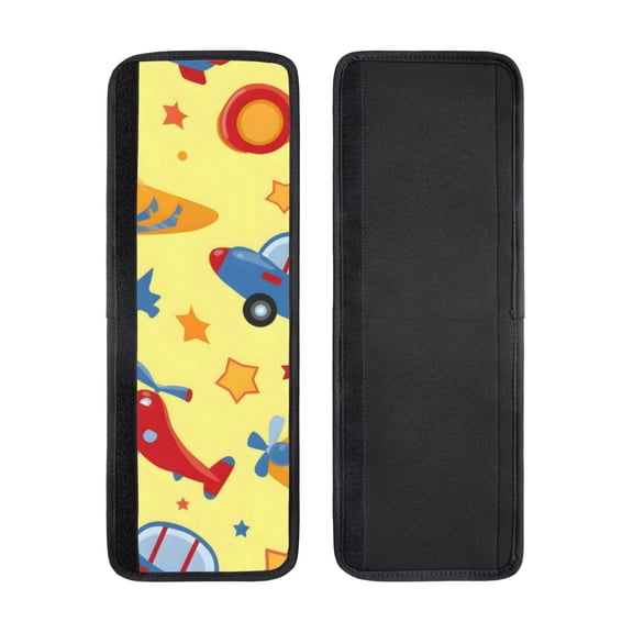 2pcs Refrigerator Door Handle Cover Kitchen Appliance Dishwashers Microwave Oven Cabinet Furniture Decor 5.1x15.7in Colorful Cartoon Toy Car Plane Helicopter