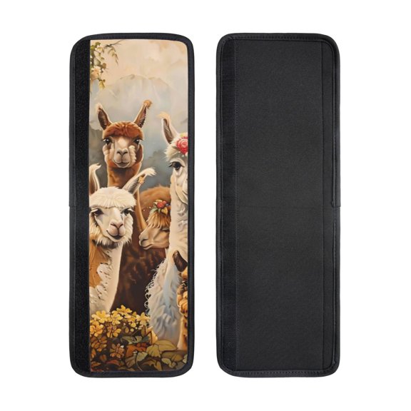 2pcs Refrigerator Door Handle Cover Kitchen Appliance Dishwashers Microwave Oven Cabinet Furniture Decor 5.1x15.7in Cute Llamas Alpacas Mysticism (3)