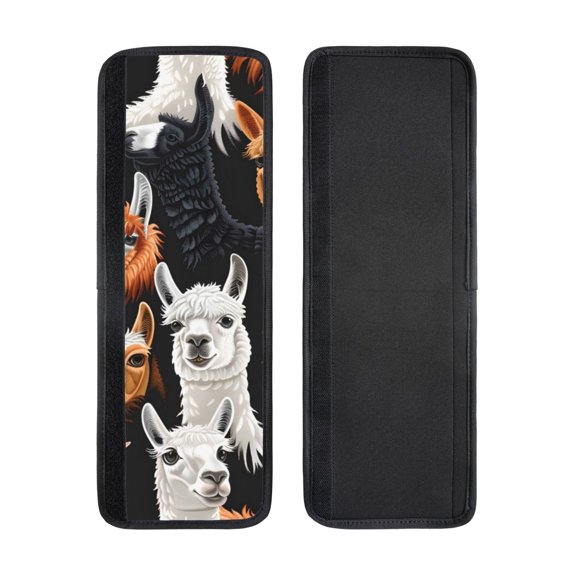 2pcs Refrigerator Door Handle Cover Kitchen Appliance Dishwashers Microwave Oven Cabinet Furniture Decor 5.1x15.7in Funny Llamas Alpacas (1)