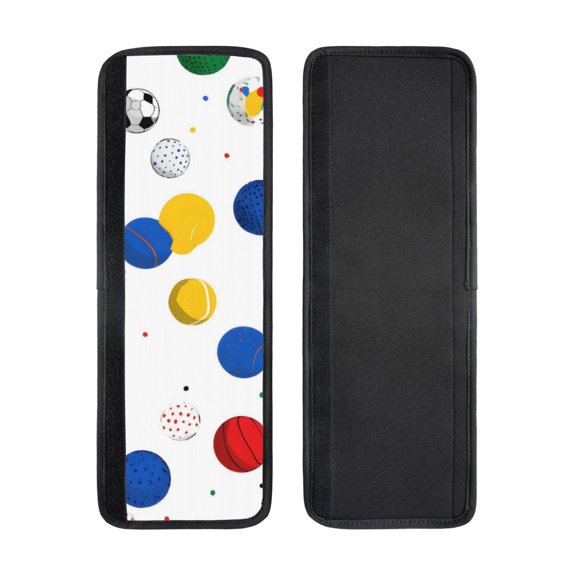 2pcs Refrigerator Door Handle Cover Kitchen Appliance Dishwashers Microwave Oven Cabinet Furniture Decor 5.1x15.7in Geometric Sports Balls Bright Multicolor Minimalist Vector