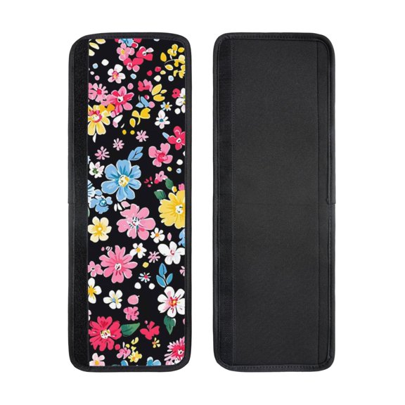 2pcs Refrigerator Door Handle Cover Kitchen Appliance Dishwashers Microwave Oven Cabinet Furniture Decor 5.1x15.7in Groovy Flowers (9)