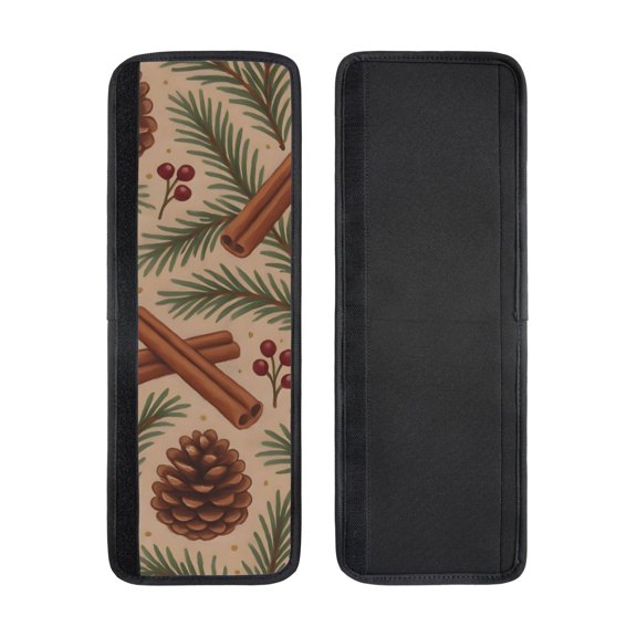 2pcs Refrigerator Door Handle Cover Kitchen Appliance Dishwashers Microwave Oven Cabinet Furniture Decor 5.1x15.7in Rustic Pine And Pinecone Pattern