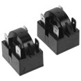 thumbnail image 1 of OUNONA 2-Pack Refrigerator Overload Protector with Black Plastic and Metal, Easy to Install Replacement Start Relay, 1 of 7