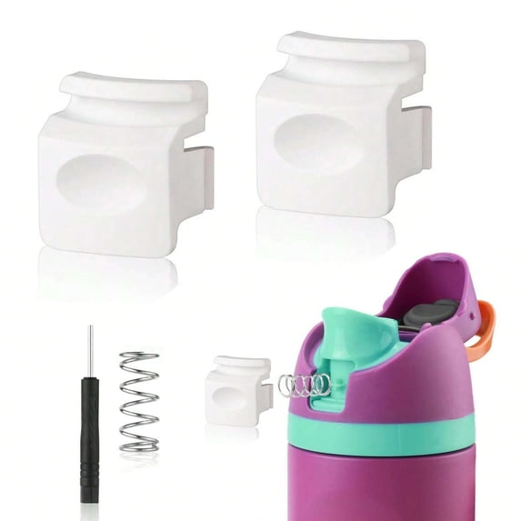 2pcs Replacement Button, Water Bottle Lid Mouth Button, Compatible With 16-40oz Bottles, Bottle Accessories, 2pcs Replacement ButtonforWater Bottle Lid Mouth, Compatible Bottle