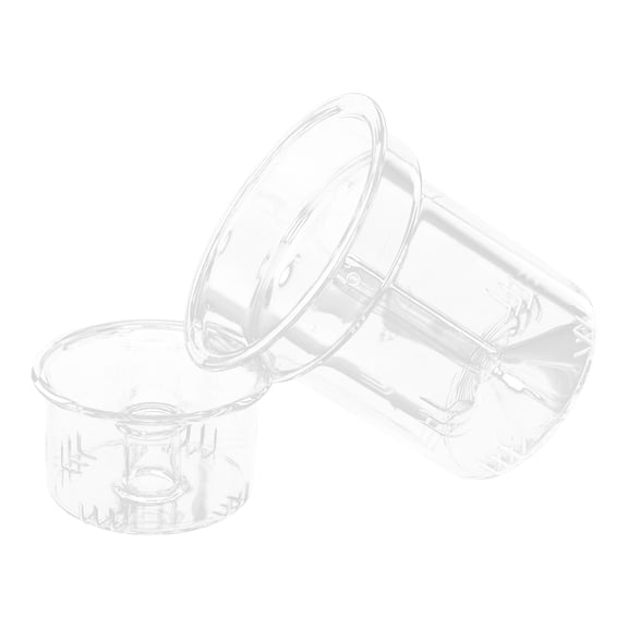 OUNONA Glass tea Infuser with Dual Chamber Design for Loose Leaf tea Steeping and Brewing 2pcs