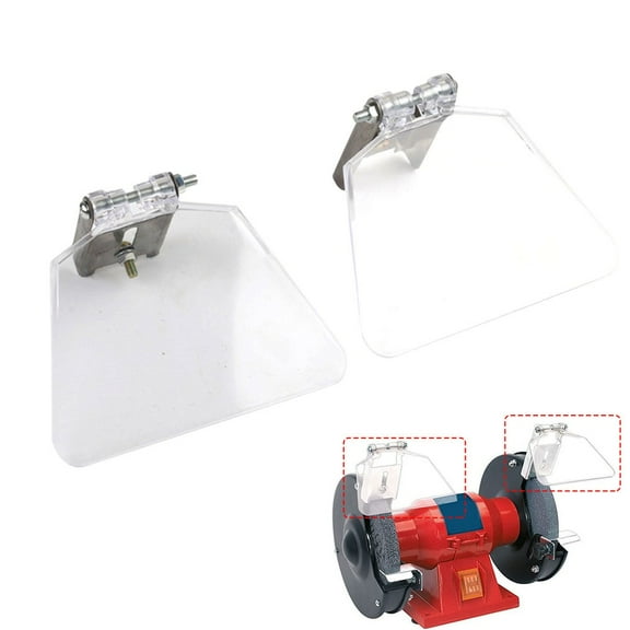 2pcs Replacement Guard Bench Grinder Eye Protection Safety Shields With Bracket