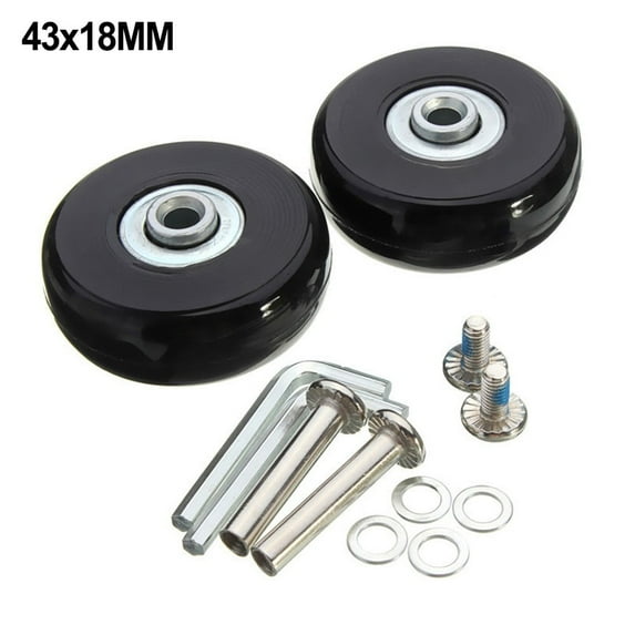 2pcs Replacement Wheels for Luggage Suitcase Roller Skate Wheel Repair 40mm*18mm