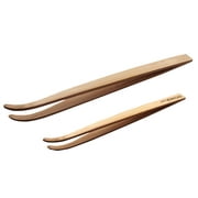 2pcs Reptile Bamboo Tweezers Clips Spider Tool for Terrarium Litter Cleaning and Food Feeding (28cm + 16.5cm)