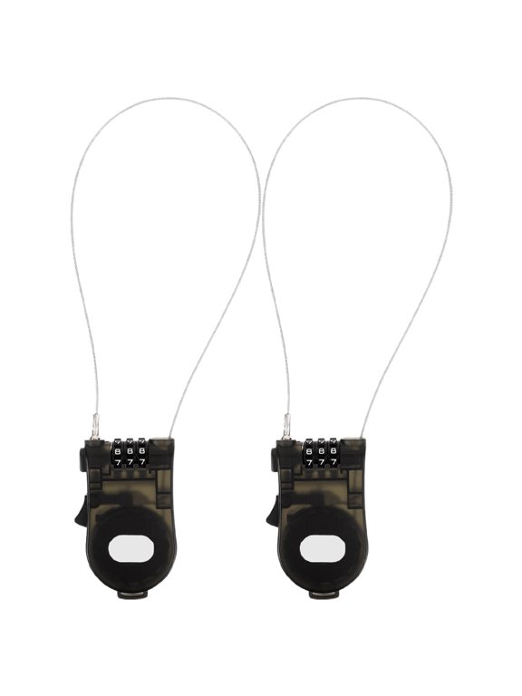 2pcs Retractable Cable Lock With Combination Retractable Cable Lock For Suitcase And Luggage Adjustable Wire Lock For Travel And Closet Security,Dresser for Bedroom