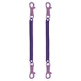 thumbnail image 1 of 2pcs Retractable Coil Spring Keychain with Lobster Clasp Keyring 20cm Purple 2 Pcs, 1 of 6