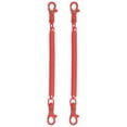 thumbnail image 1 of 2pcs Retractable Coil Spring Keychain with Lobster Clasp Keyring 20cm Red 2 Pcs, 1 of 6