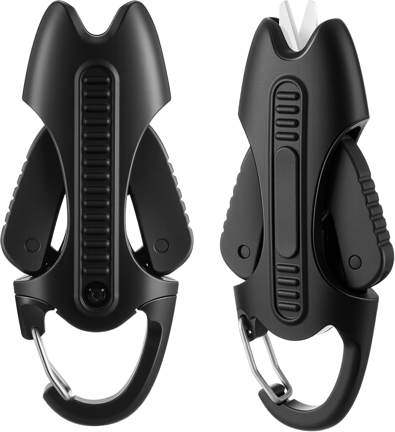 2pcs Retractable Fishing Line Cutter with Ceramic Blades, Mini Fishing Scissors for Braid/Mono/fluorocarbon, Portable Angler Snips with Buckle, Gear Gift for Anglers