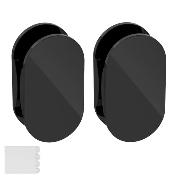 2pcs Reusable Acrylic Cable Clip Set Adhesive Backing Cord Management for Flat Surfaces USB Cable Organizers