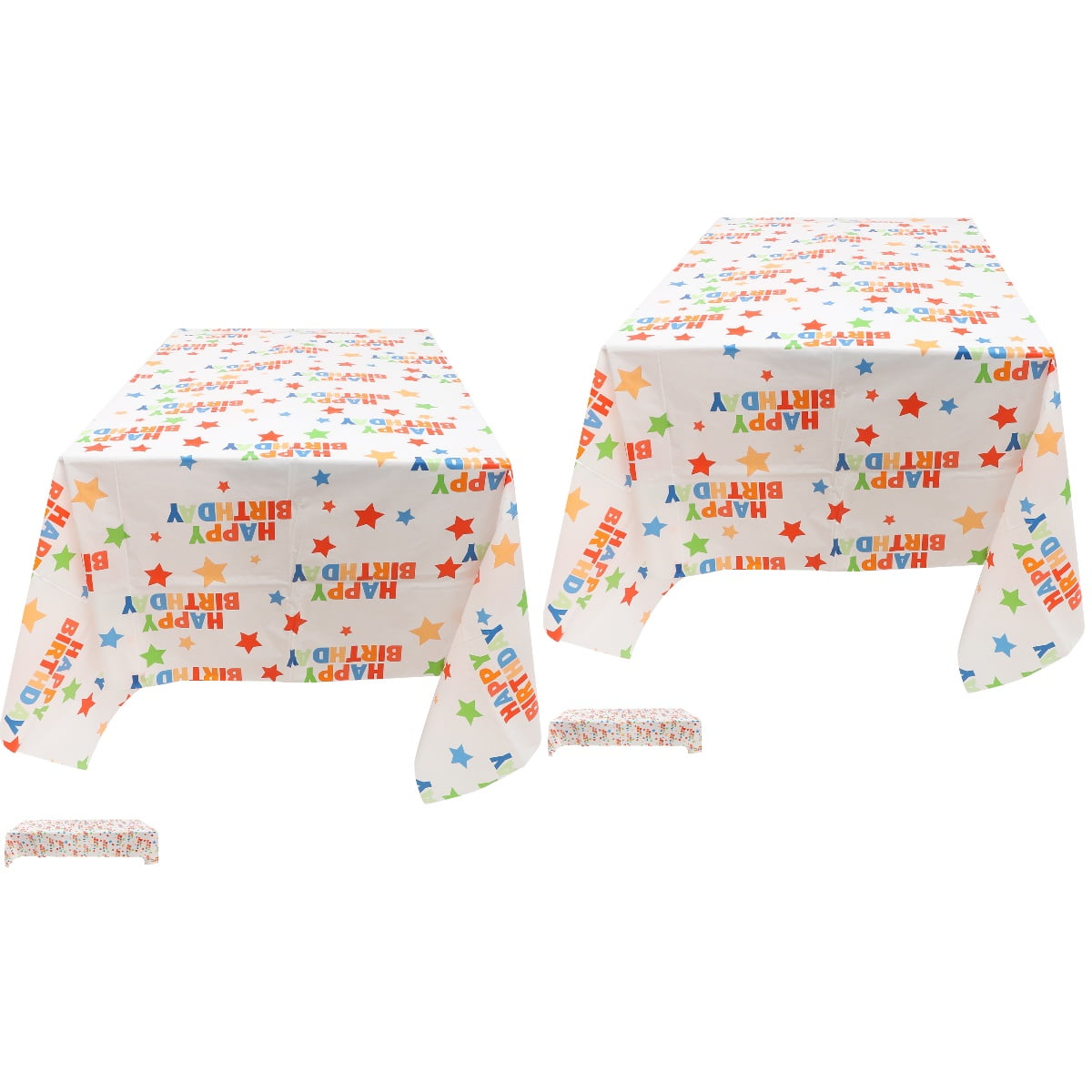 2pcs Reusable Tablecloth Birthday Table Cloth Birthday Tablecloth Party Table Birthday